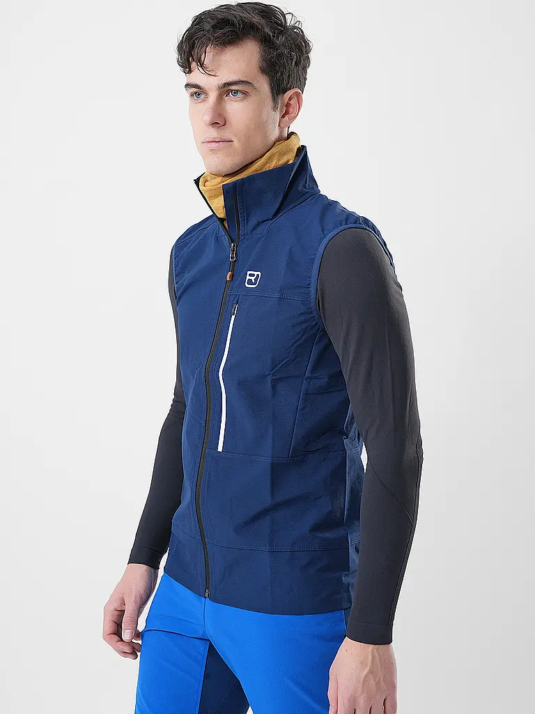 ORTOVOX | Veste Softshell de randonnée pour homme Punta Berrino | Bleu foncé