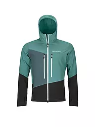 ORTOVOX | Veste softshell de randonnée pour hommes Westalpen à capuche | Pétrole