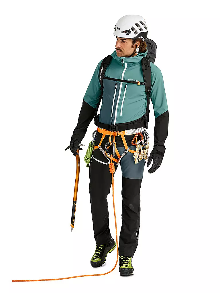 ORTOVOX | Veste softshell de randonnée pour hommes Westalpen à capuche | Pétrole