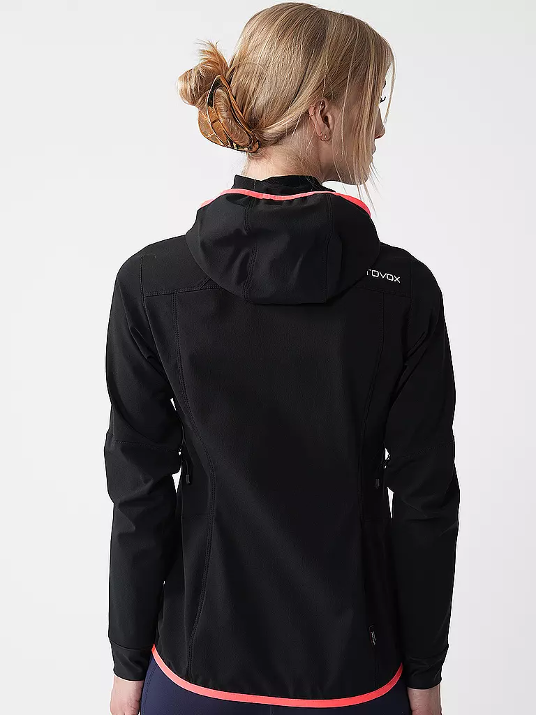 ORTOVOX | Veste softshell femme Col Becchei à capuche | Noir