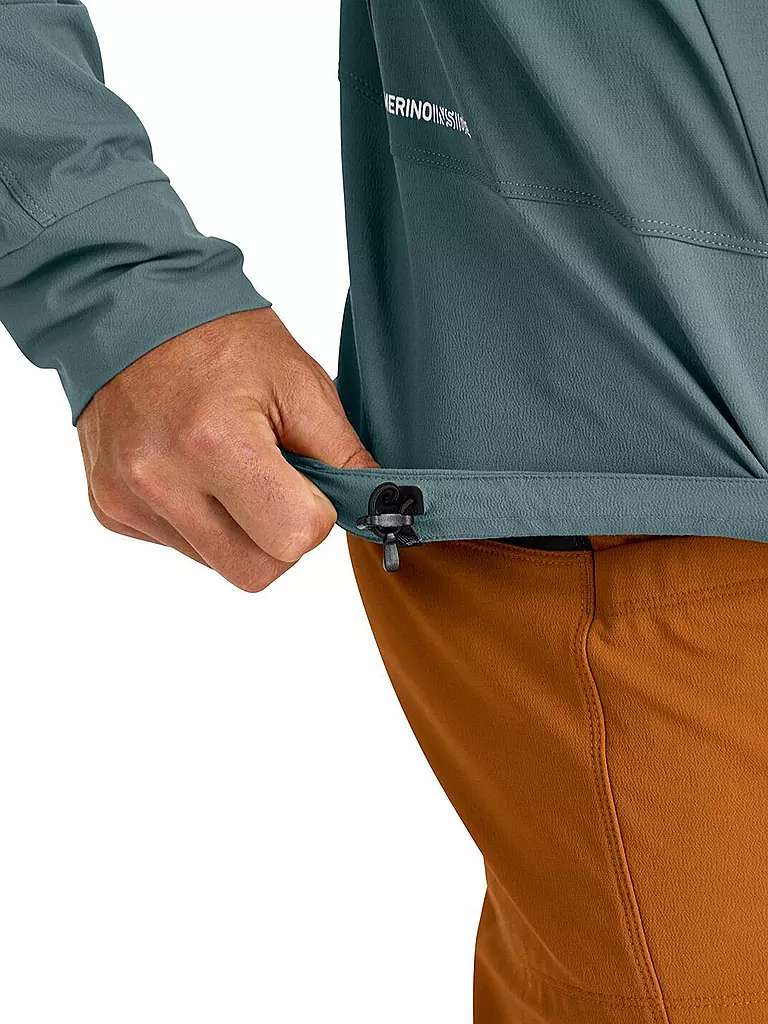 ORTOVOX | Veste softshell homme Pala Hoodie Light | Pétrole