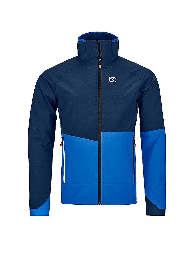 ORTOVOX | Veste Softshell Homme Punta Berrino Hoodiie | Bleu foncé