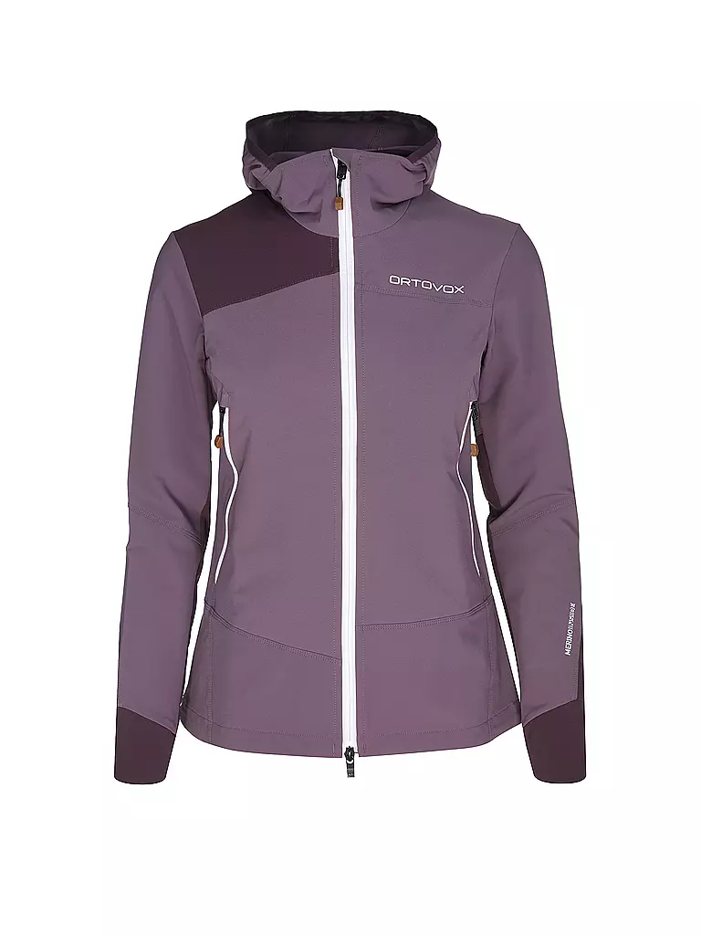 ORTOVOX | Veste softshell Pala à capuche pour femmes | Lilas