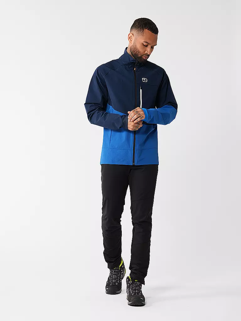 ORTOVOX | Veste softshell Punta Berrino pour homme | Bleu foncé