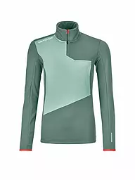 ORTOVOX | Zipshirt fonctionnel en polaire léger pour femmes | Pétrole