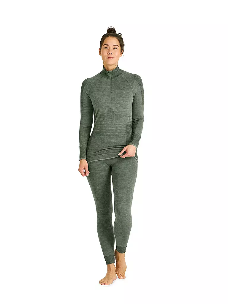ORTOVOX | Zipshirt fonctionnel femme 230 Competition | Vert foncé