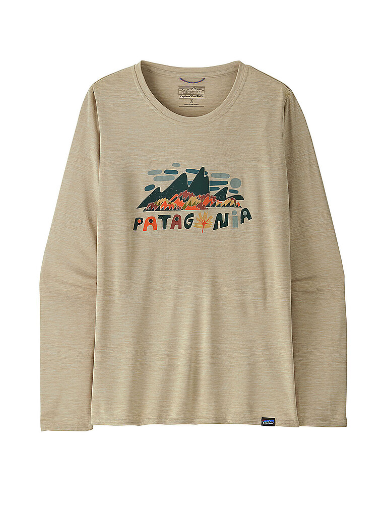 T-shirt de sport à manches longues Capilene® Cool Daily Graphic beige XL