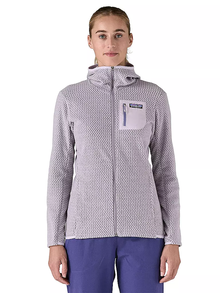 PATAGONIA | Damen Fleecejacke R1® Air Full-Zip Hoody | Lilas