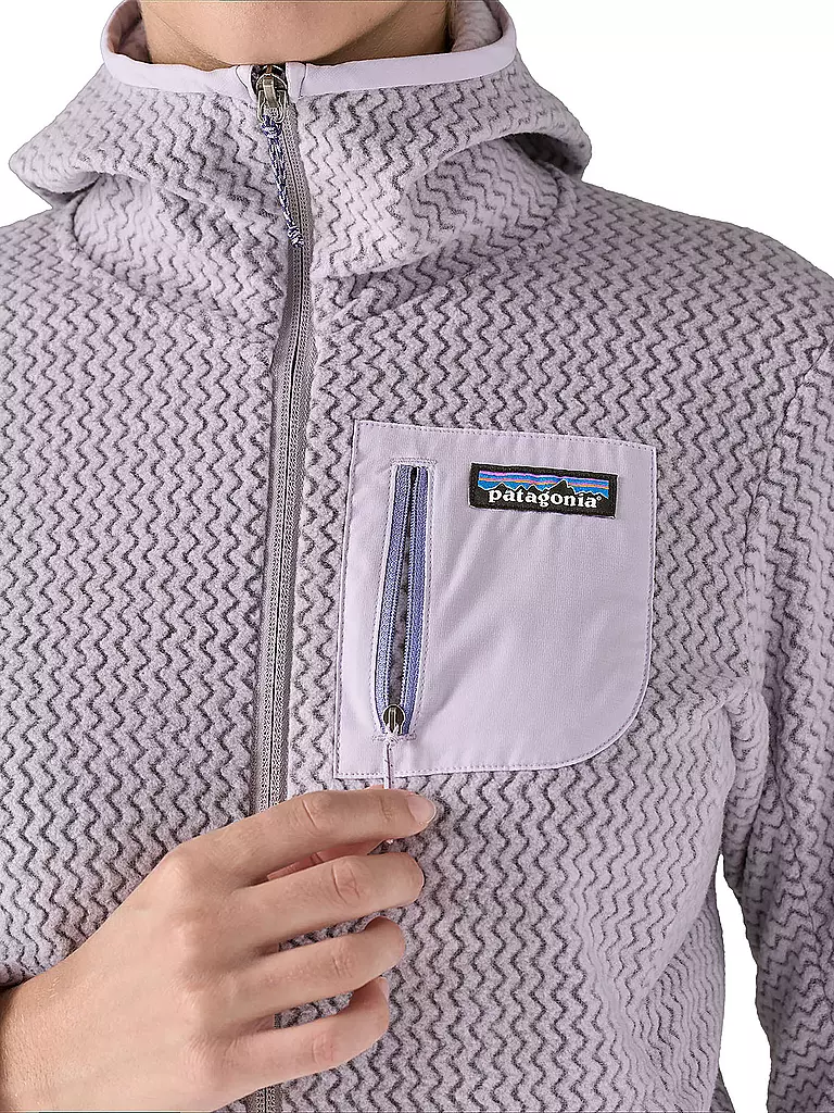 PATAGONIA | Damen Fleecejacke R1® Air Full-Zip Hoody | Lilas