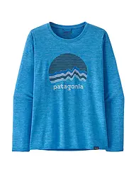 PATAGONIA | Damen Funktionsshirt Long-Sleeved Capilene® Cool Daily Graphic | Bleu