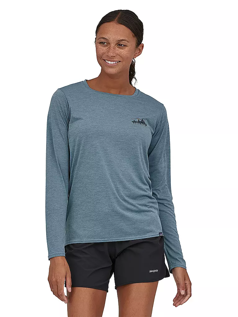 PATAGONIA | Damen Funktionsshirt Long-Sleeved Capilene® Cool Daily Graphic | Gris