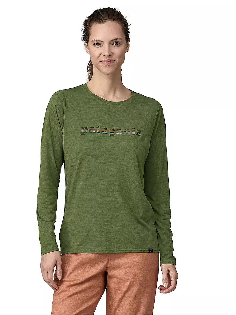 PATAGONIA | Damen Funktionsshirt Long-Sleeved Capilene® Cool Daily Graphic | Vert