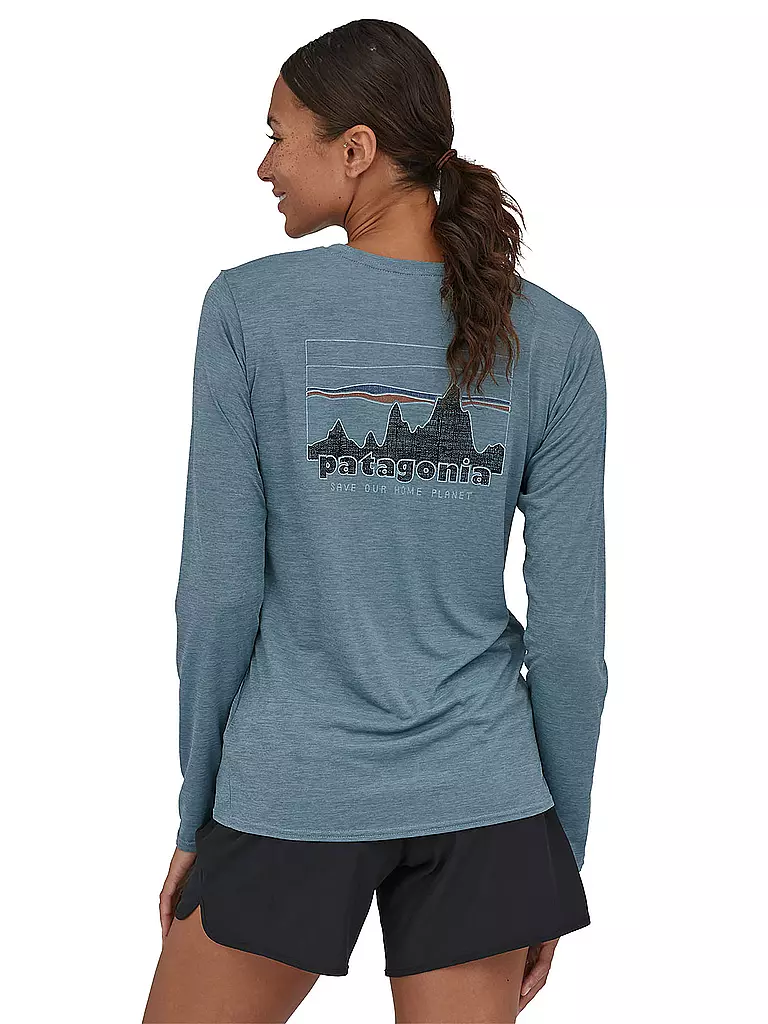 PATAGONIA | Damen Funktionsshirt Long-Sleeved Capilene® Cool Daily Graphic | Gris