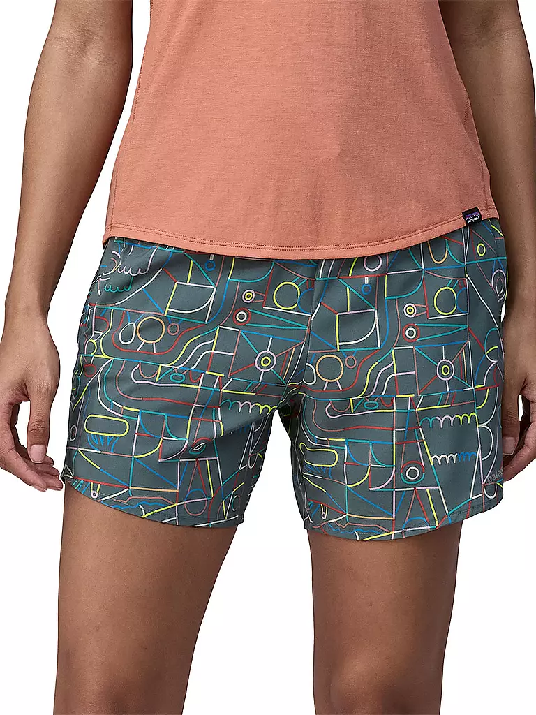 PATAGONIA | Damen Short Multi Trails 5½" | Vert foncé