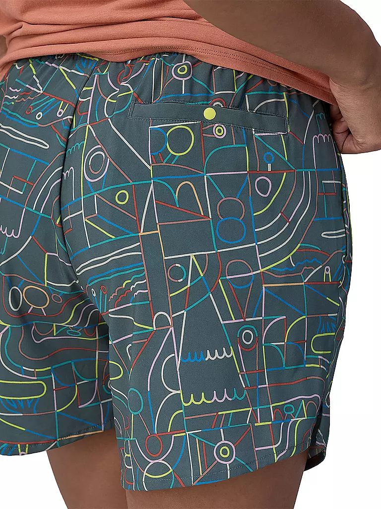 PATAGONIA | Damen Short Multi Trails 5½" | Vert foncé