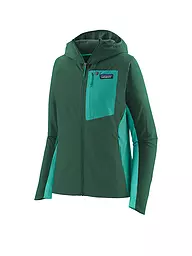PATAGONIA | Damen Softshelljacke R1® CrossStrata | Vert foncé