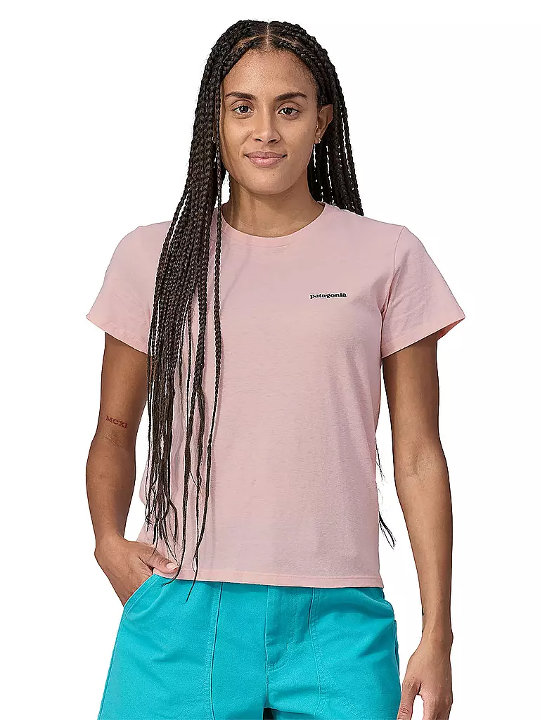 PATAGONIA | Damen T-Shirt P-6 Logo Responsibili | Rose