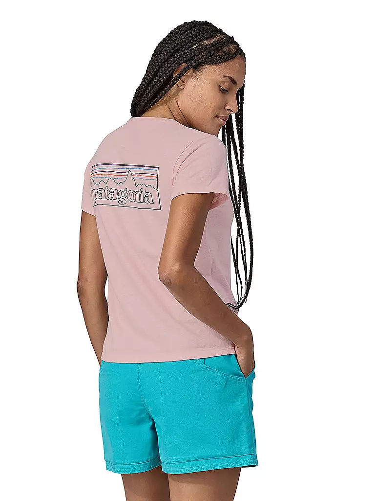 PATAGONIA | Damen T-Shirt P-6 Logo Responsibili | Rose