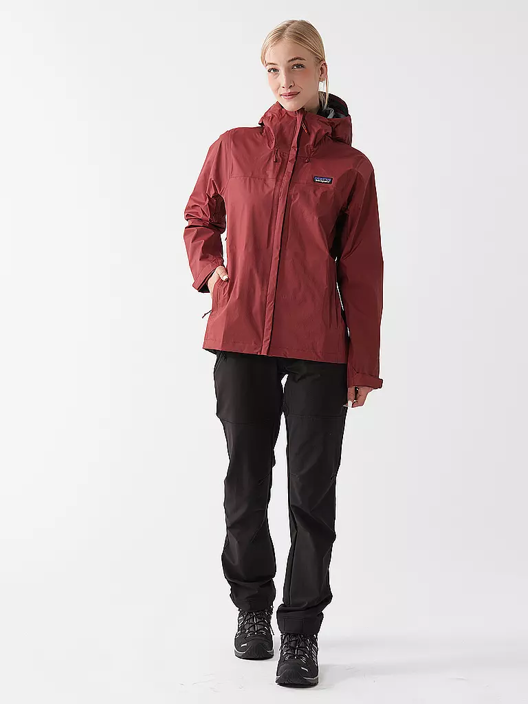 PATAGONIA | Damen Wanderjacke Torrentshell 3L | Rouge foncé