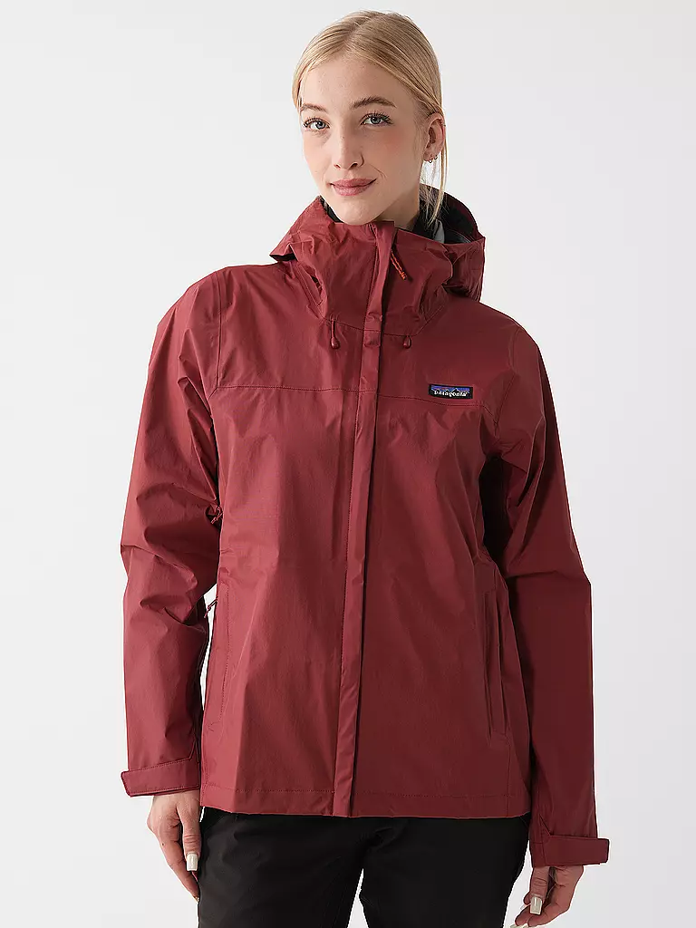 PATAGONIA | Damen Wanderjacke Torrentshell 3L | Rouge foncé