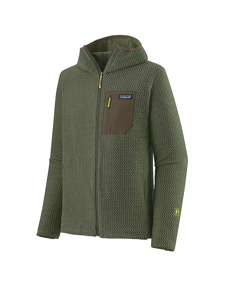 PATAGONIA | Herren Fleecejacke R1® Air Full-Zip Hoodie | Vert foncé