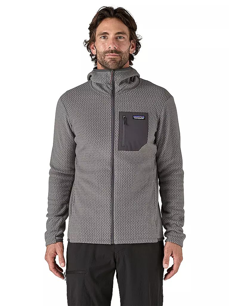 PATAGONIA | Herren Fleecejacke R1® Air Full-Zip Hoodie | Gris