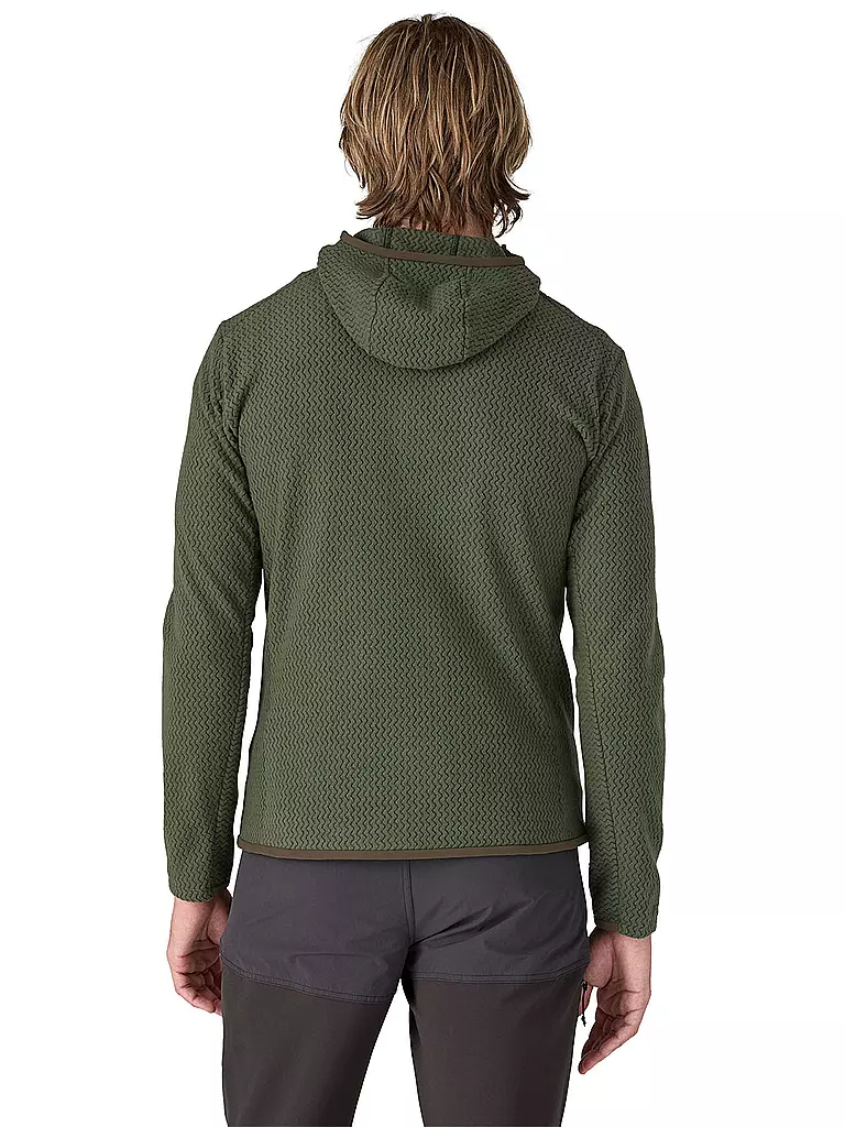 PATAGONIA | Herren Fleecejacke R1® Air Full-Zip Hoodie | Vert foncé