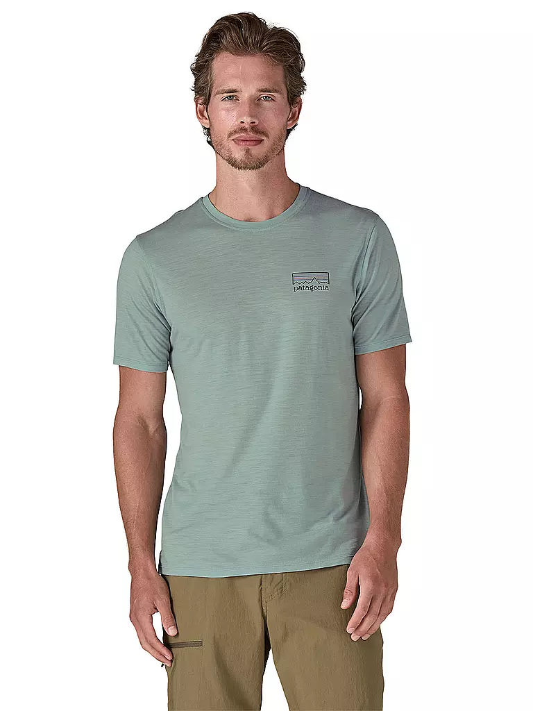 PATAGONIA | Herren Funktionsshirt Capilene® Cool Merino Graphic | Bleu clair