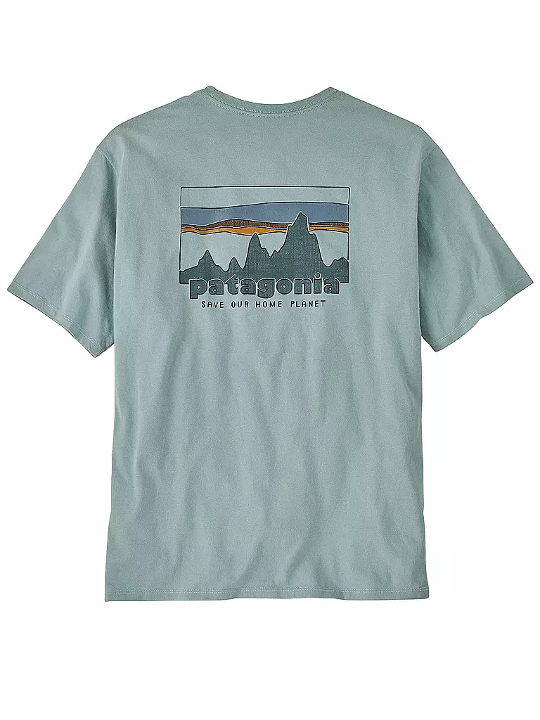 PATAGONIA | Herren T-Shirt 73 Skyline Organic | Bleu clair