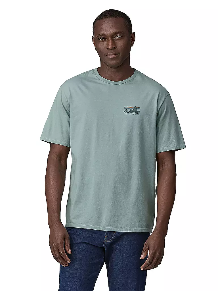 PATAGONIA | Herren T-Shirt 73 Skyline Organic | Bleu clair