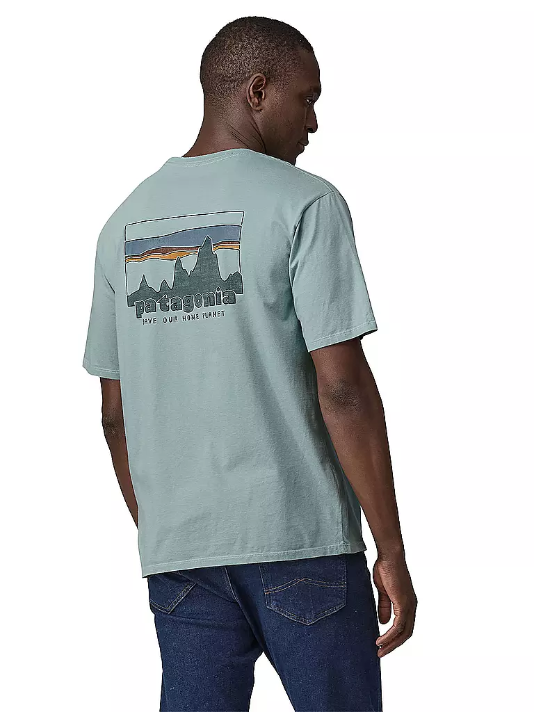 PATAGONIA | Herren T-Shirt 73 Skyline Organic | Bleu clair