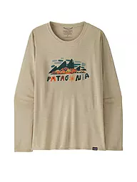 PATAGONIA | T-shirt de sport à manches longues Capilene® Cool Daily Graphic pour femme | Beige