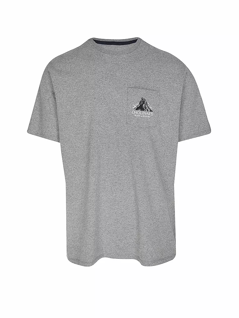 PATAGONIA | T-shirt de sport Chouinard Crest pour hommes | Gris