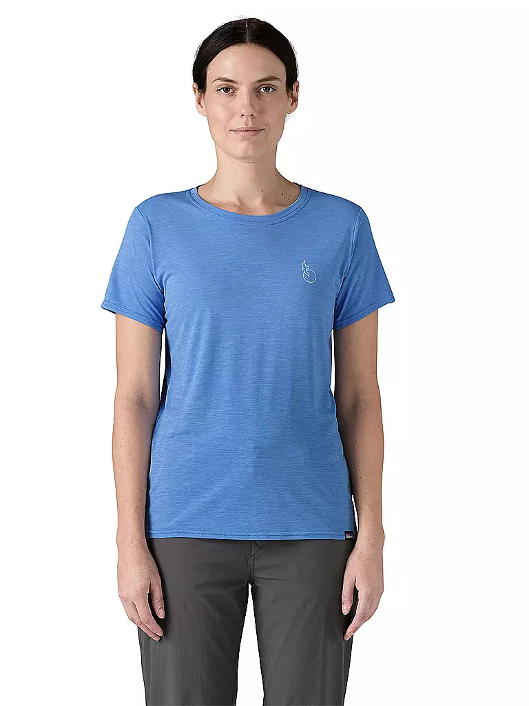 PATAGONIA | T-shirt de sport femme Capilene® Cool Daily Graphic | Bleu