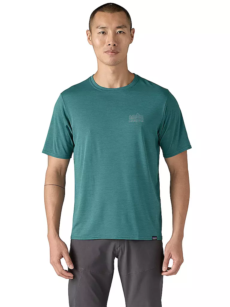 PATAGONIA | T-shirt de sport homme Capilene® Cool Daily Graphic | Bleu