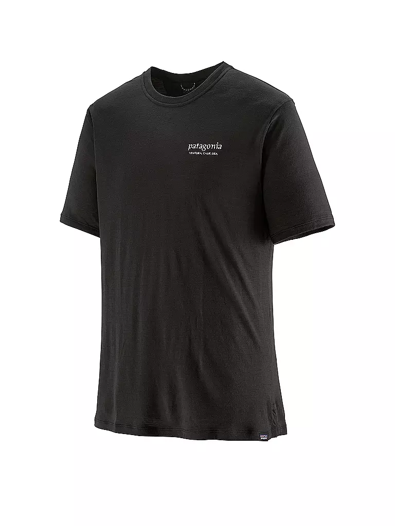 PATAGONIA | T-shirt de sport homme Capilene® Cool Merino Graphic | Noir