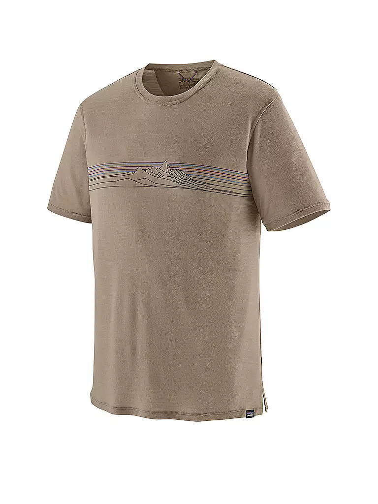 PATAGONIA | T-shirt de sport homme Capilene® Cool Merino Graphic | Camel