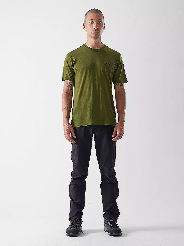PATAGONIA | T-shirt de sport homme Capilene® Cool Merino | Olive