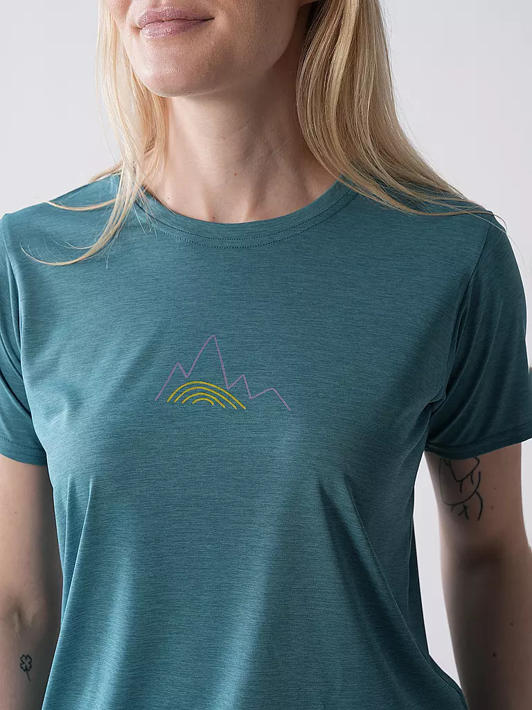 PATAGONIA | T-shirt de sport pour femme Capilene® Cool Daily Graphic | Pétrole