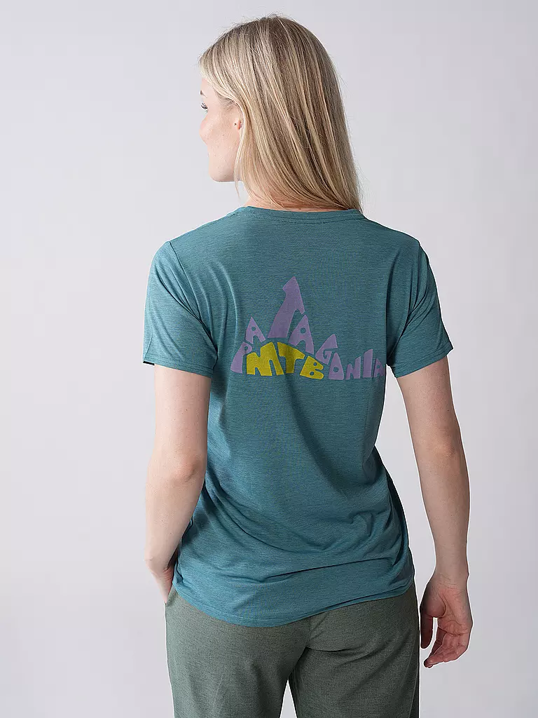 PATAGONIA | T-shirt de sport pour femme Capilene® Cool Daily Graphic | Pétrole
