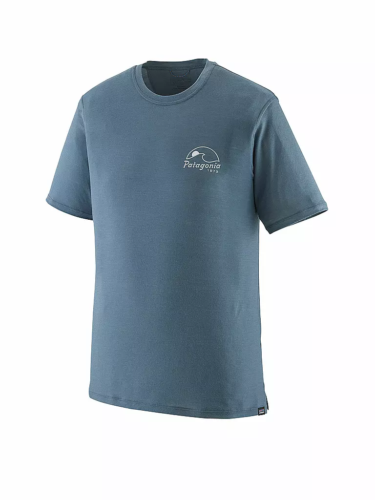 PATAGONIA | T-shirt de sport pour homme Capilene® Cool Merino Graphic | Bleu foncé