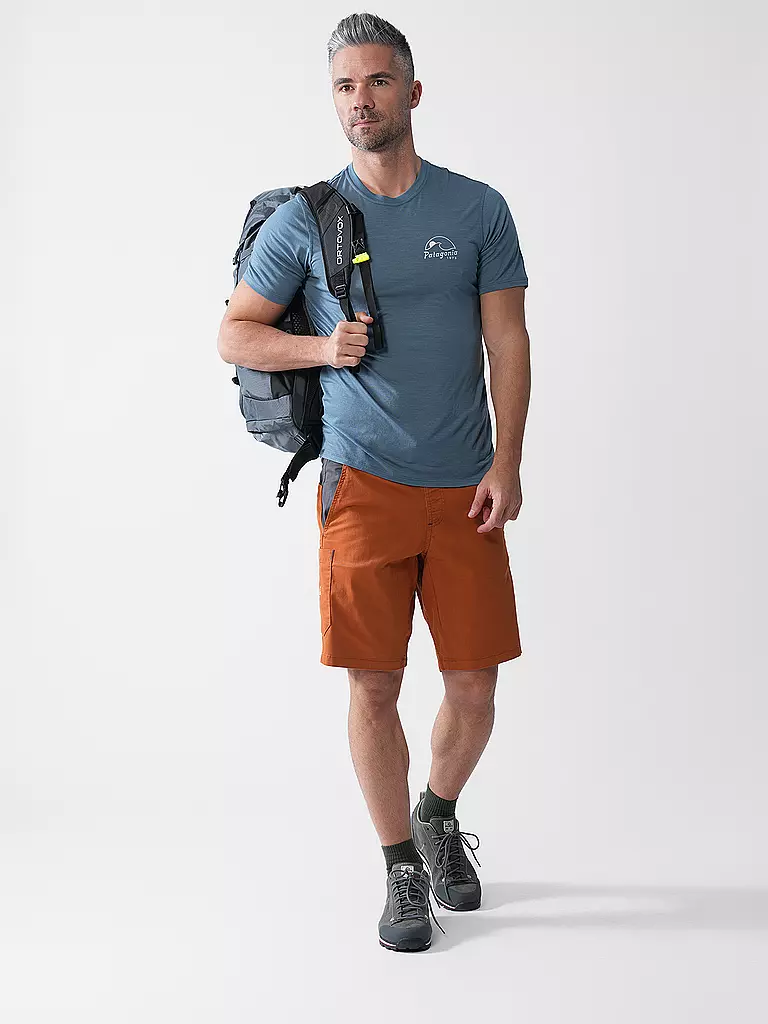 PATAGONIA | T-shirt de sport pour homme Capilene® Cool Merino Graphic | Bleu foncé
