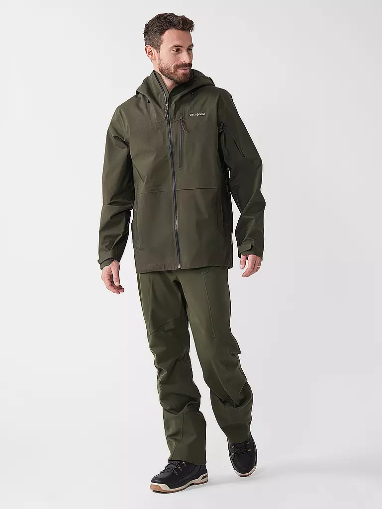PATAGONIA | Veste de randonnée homme Untracked GTX 3L à capuche | Vert foncé