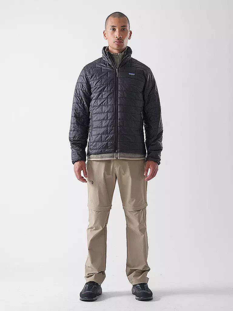 PATAGONIA | Veste isolante de randonnée Nano Puff pour hommes | Noir