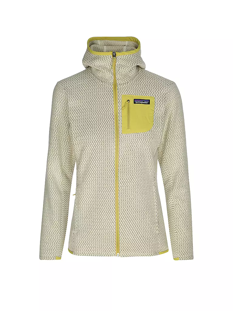 PATAGONIA | Veste polaire zippée à capuche R1® Air pour femme | Jaune