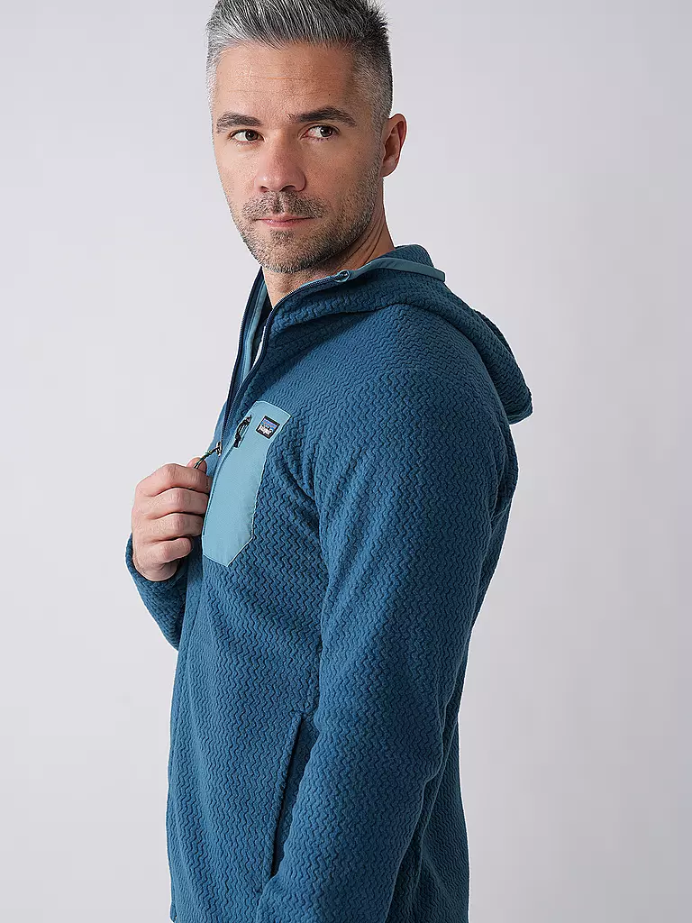 PATAGONIA | Veste polaire zippée à capuche R1® Air pour homme | Pétrole