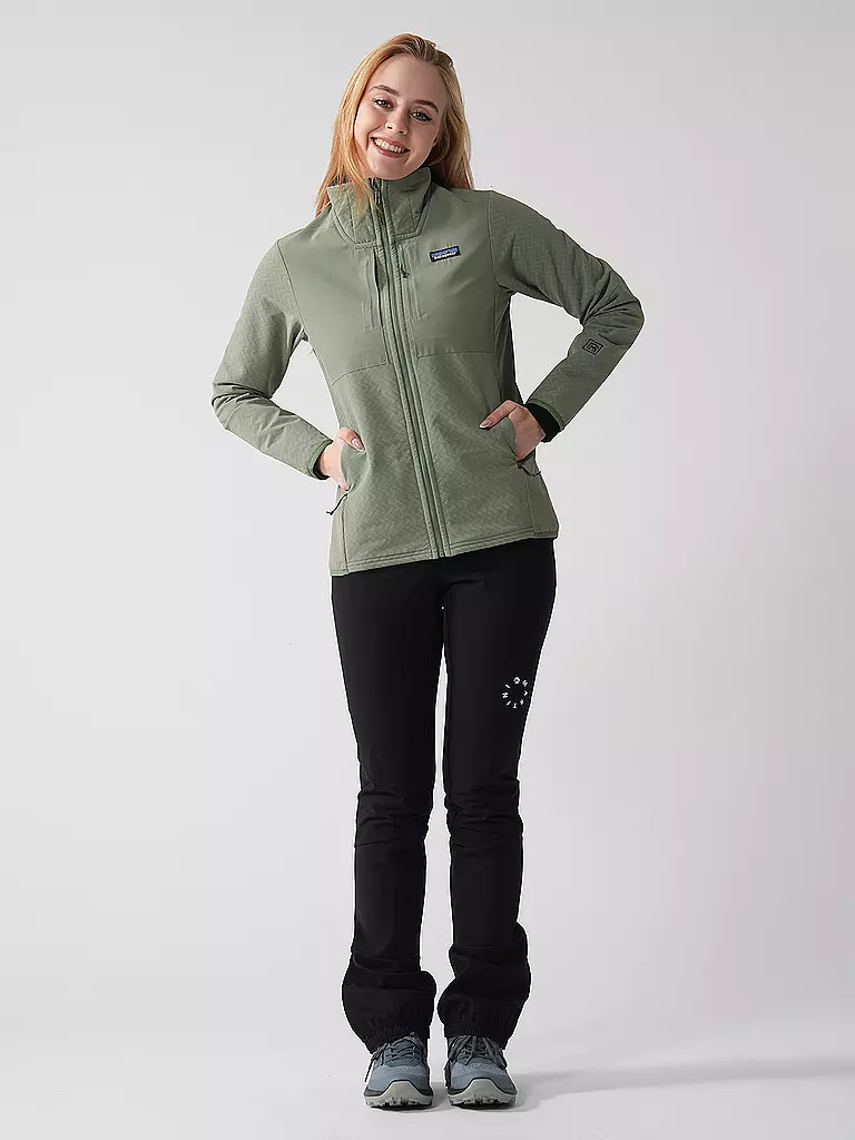 PATAGONIA | Veste softshell femme R2 Cross Strata Hoodie | Vert