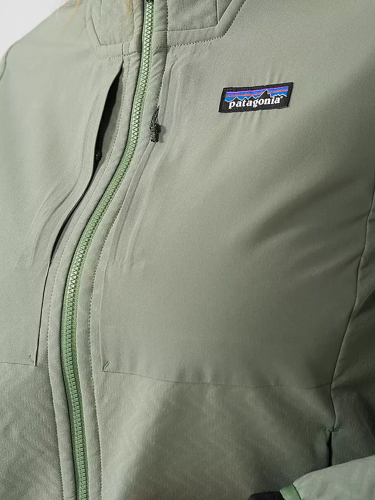 PATAGONIA | Veste softshell femme R2 Cross Strata Hoodie | Vert