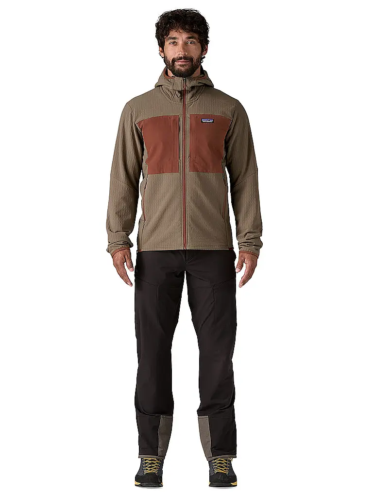 PATAGONIA | Veste softshell homme R2® TechFace Hoodie | Marron clair