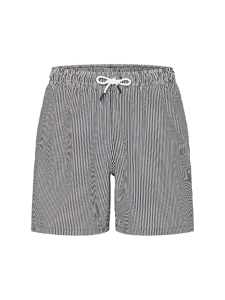 Short de bain rayé bleu marine XXL